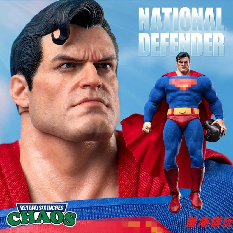 En stock: Figura de acción coleccionable CHAOS Superman NATIONAL DEFENDER Protector del País CHAOS 001 Soldado - Regalo