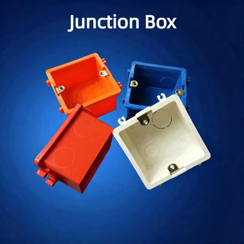 86 Type PVC Electrical Junction Box Assemble Design Sturdy Structure For Home Renovation Commercial Electrical Wiring