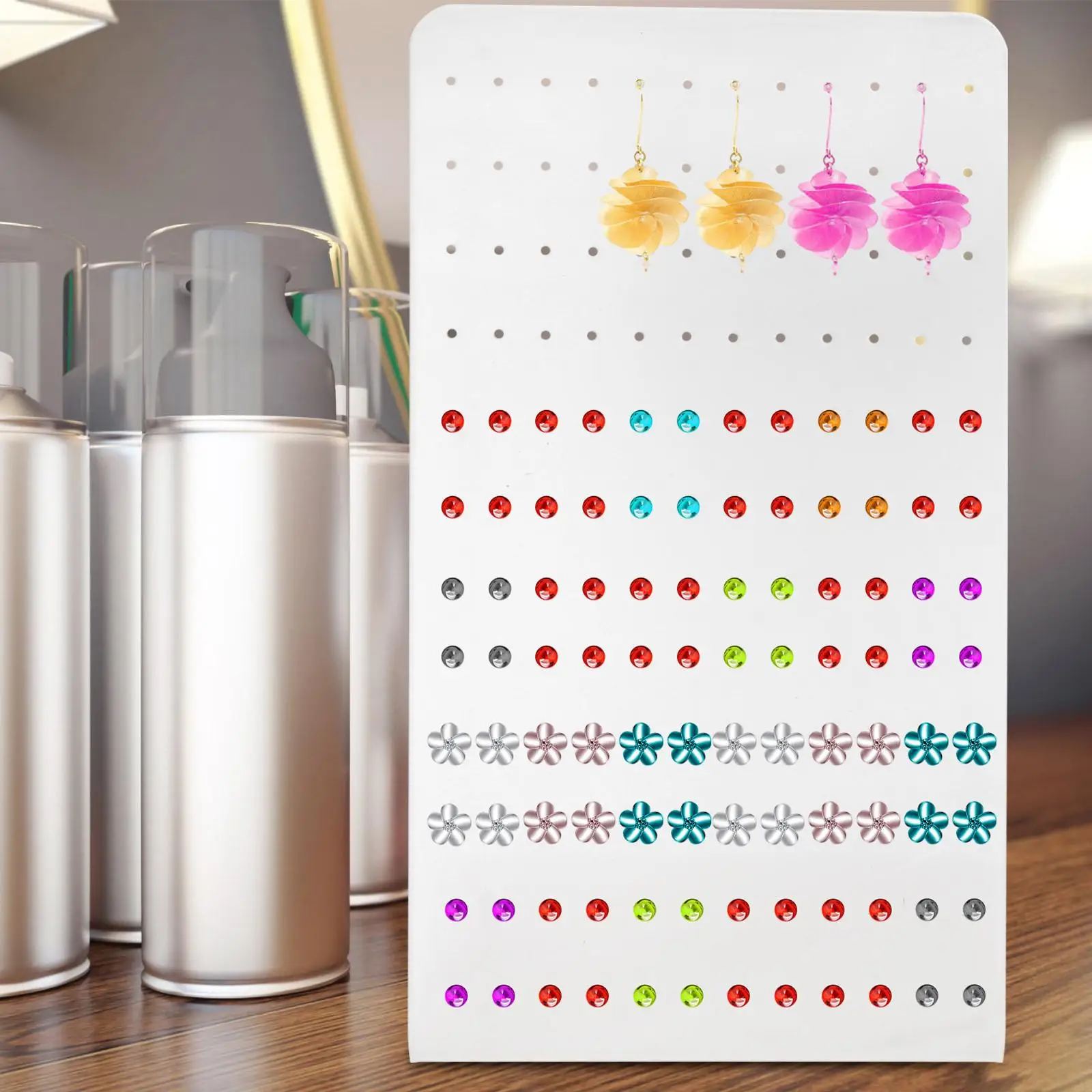 Acrylic Earring Holder Jewelry Display Rack Shaped Board Show St Storage Shelf Earrings Props Display Board Shelf