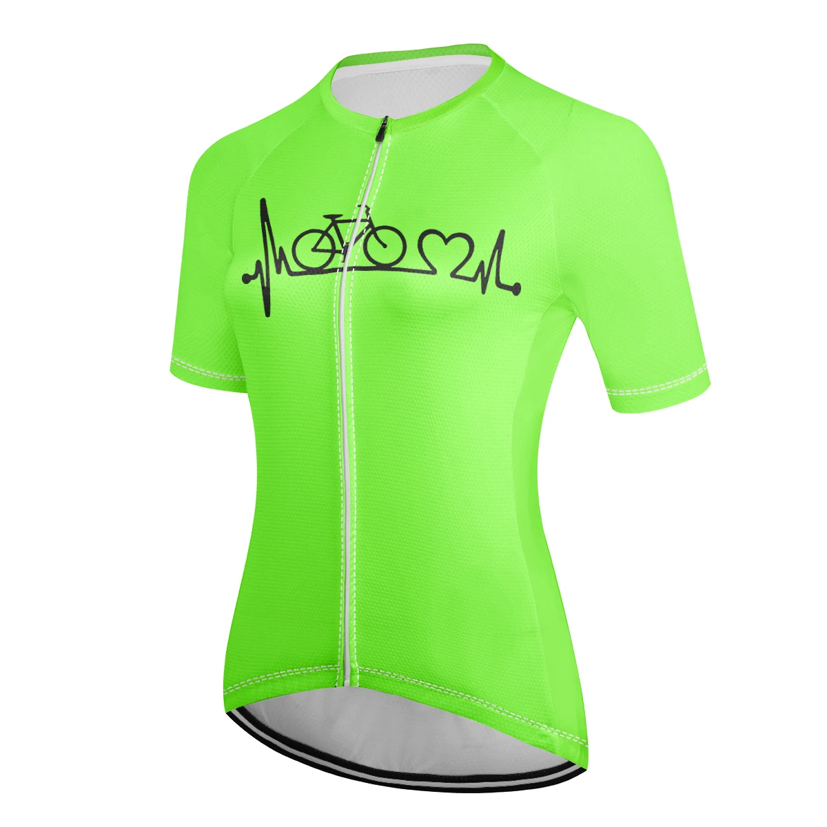 New heartbeat pattern cycling wear professional women's cycling wear mountain bike short-sleeved clothing