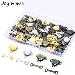 60Pairs Sewing Hooks and Eyes Closure for Trousers Clothing Skirt Dress Bra Pants Fasteners DIY Sewing Garment Accessories Craft