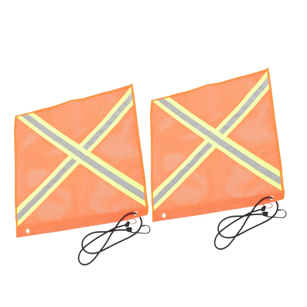 2Pcs Reflective Safety Flags for Trucks Trailers High Visibility Night Signals Durable Weatherproof Easy Installation