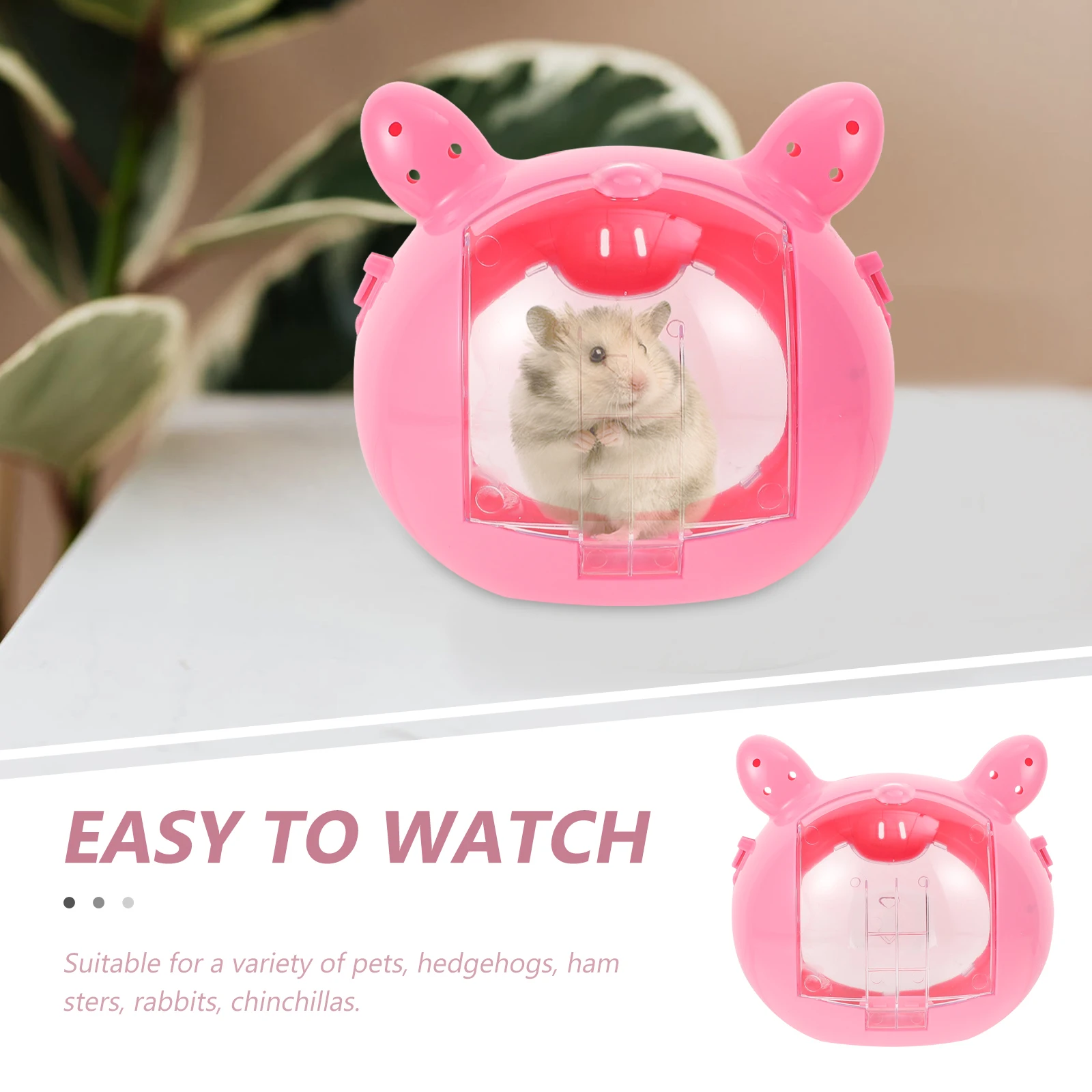 

Plastic Hedgehog Cage Hamster Mini Pet Carrier Small Animal Squirrel Chinchilla Guinea Pig Travel Outdoor Bright Color Non