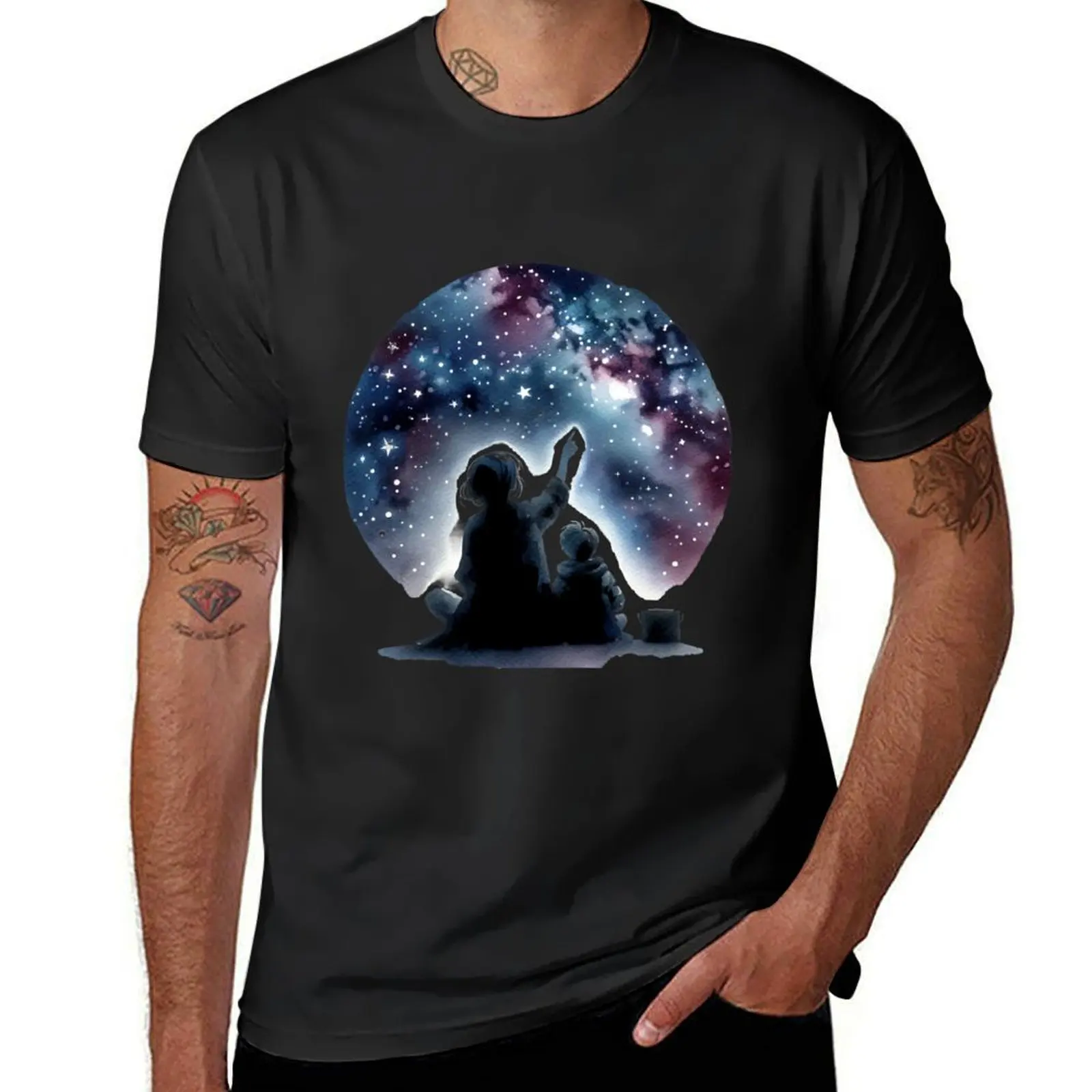 Searching for the milky way T-Shirt cheap stuff summer top t shirts for men pack