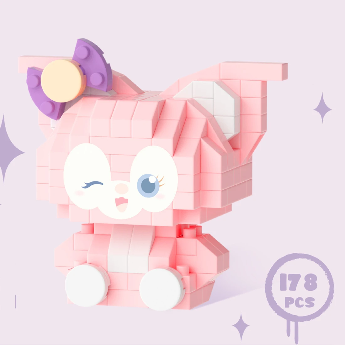 Cartoon Anime Sanrio Kawaii Kuromi Spons Kurome Blokken FunnyJoy Muis Bouwstenen Pop Speelgoed Kinderen Verjaardagscadeau
