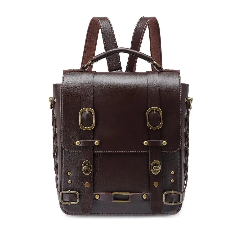 Retro-style women's double-shoulder bag or single-shoulder crossbody bag Women's Backpack Men's  Back Pack Back Bag