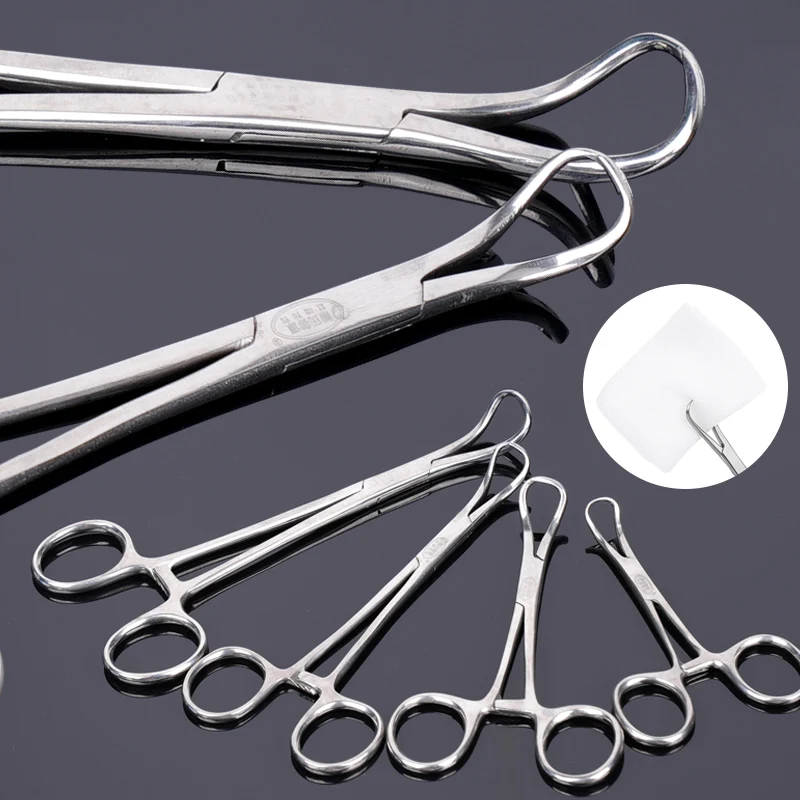 1pc Dental Surgical Forceps Tweezers Dental Fixed Cloth Plier For Clamp Cloth Towel Orthopedics Instruments Tool 9/11/14/16cm