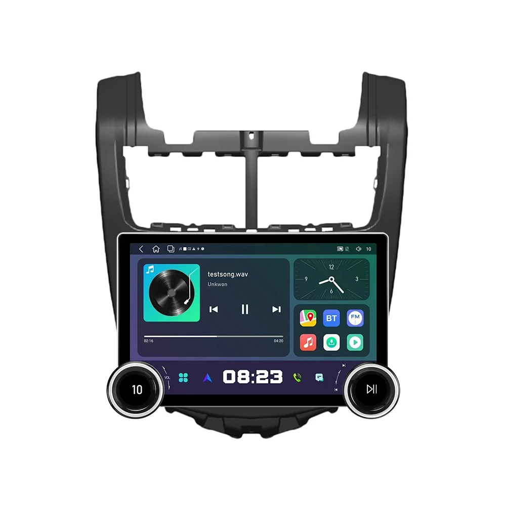 

factory11.8 Inch 2K Dual Knobs 2 Din QLED Screen Car Radio for Chevrolet Aveo 2014-2019 Multimedia Player Android Auto Carplay