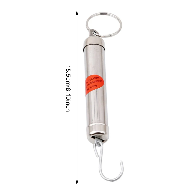 Pocket-size 1PC Mechanical Vintage Portable Scale Spring Balance Hook Scale 5kg  Hanging Pocket Spring Scale Weighing