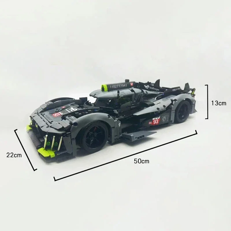 1775PCS Technical Compatible 42156 Race Car Bricks Construction Toys for children Birthday gifts Hybrid Hypercar Building Blocks