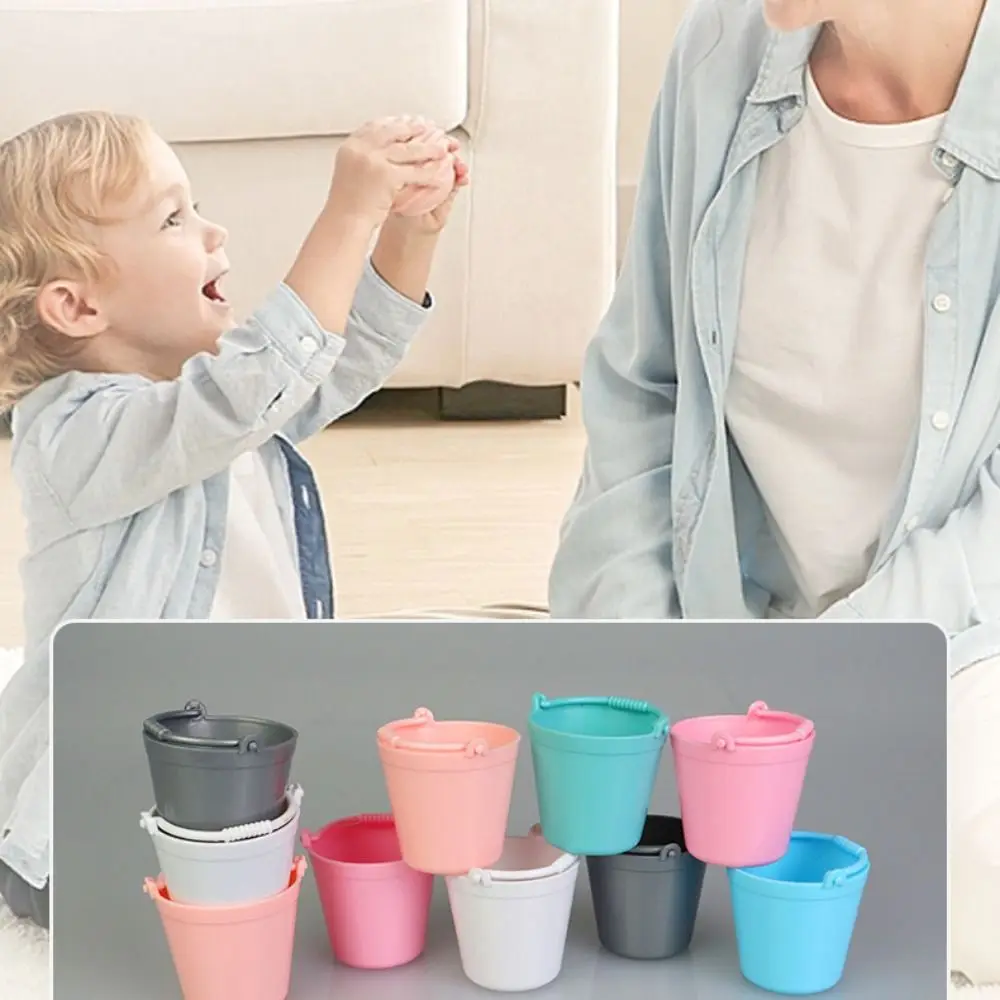 

Миниатюрное ведро для воды с имитацией воды, аксессуары для мини-декора, кукольный домик, мини-ведро для воды, разноцветное ведро из АБС-пластика для кухни, ролевые игры