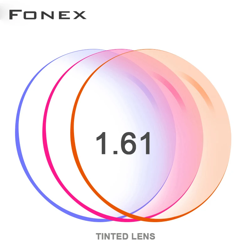 Tinted Dyeing Prescription CR-39 Resin Optical Glasses Lenses 1.56 1.61 1.67 Myopia Hyperopia Mirror Sunglasses Lens Customized