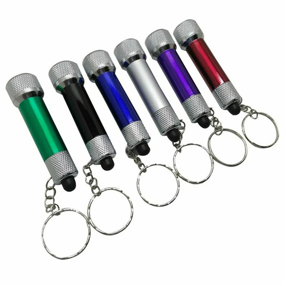 Keychain LED Flashlight Mini Super Bright 5LED Key Lamp Pocket Torch Outdoor Camping Hiking Riding Fishing Lighting Torch Lights