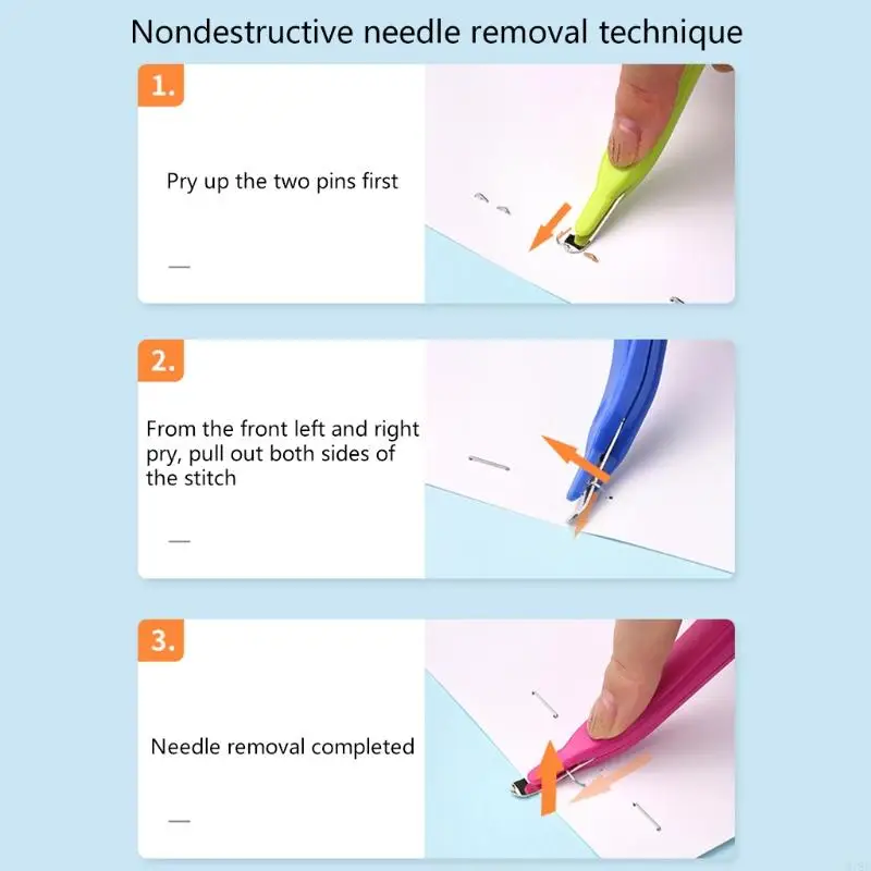 918c removedor grampos magnético portátil extrator menos esforço para ferramenta remoção grampos para casa escritório