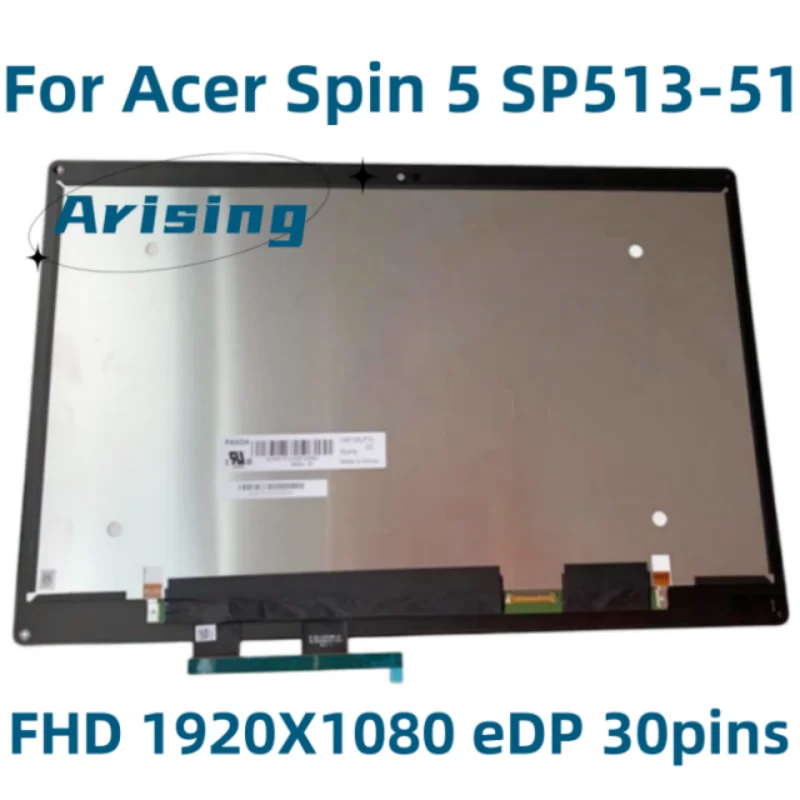 

13.3 Laptop LCD Assembly Touch Screen for Acer Spin 5 SP513-51 SP513 N16W1 LM133LF1L LQ133M1JW07 30Pins