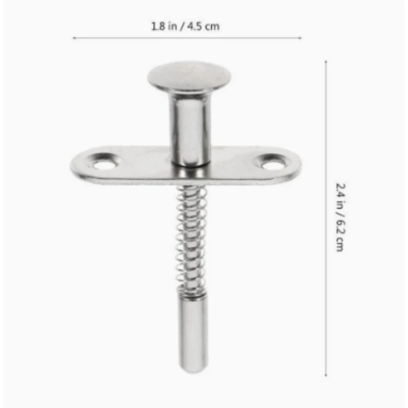 5pcs Spring Loaded Plunger Latch for Baby Cribs, Children's Beds, Pigeon Cages & Storage Doors, Iron Lift Adjustment Pin