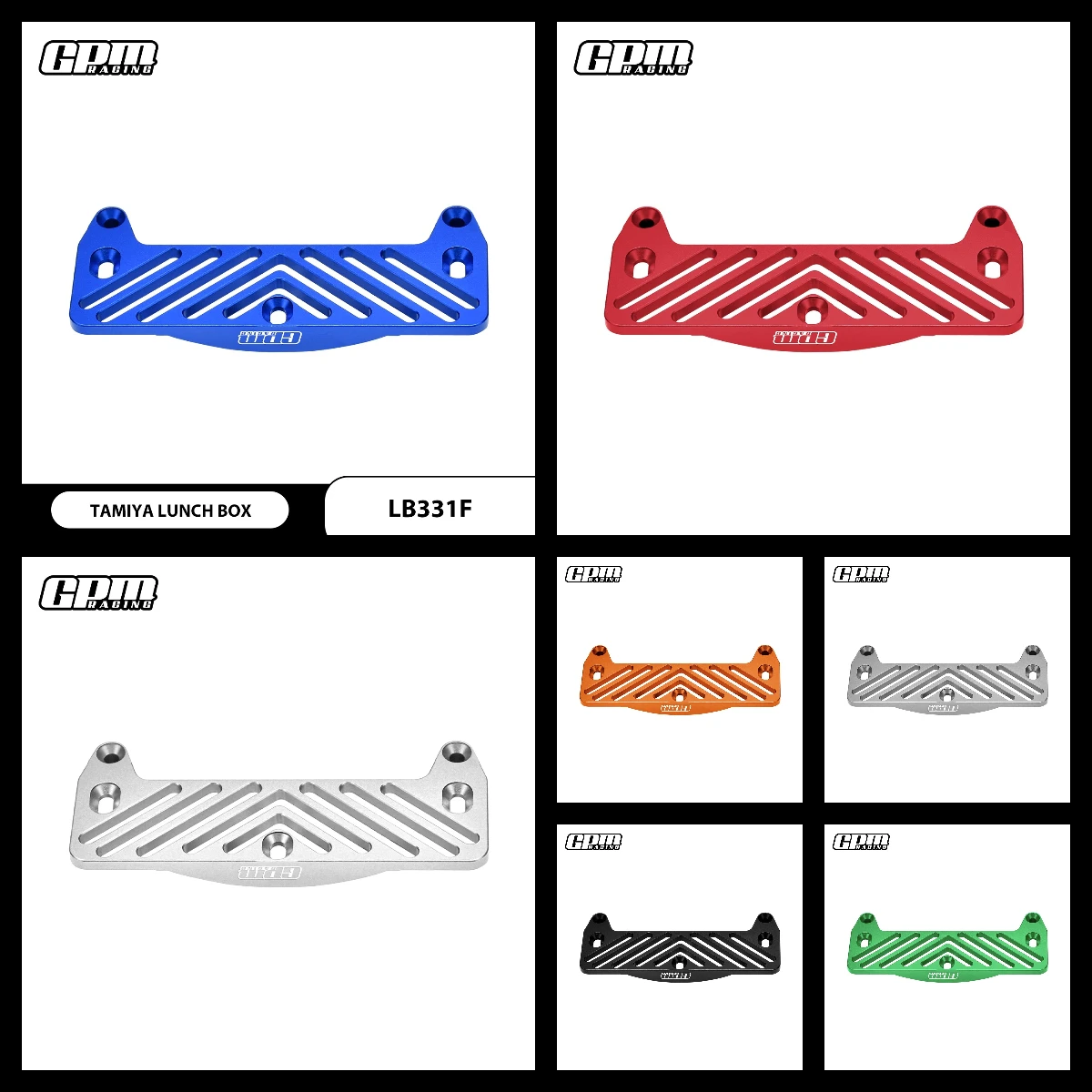 GPM Aluminium Front Bumper Mount For TAMIYA Lunch Box Rc Midnight Pumpkin