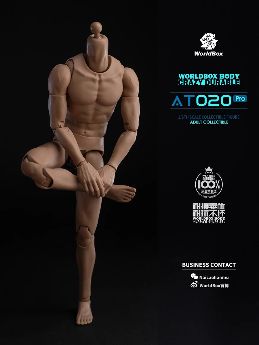 1/6 Worldbox AT020 Pro العضلات رجل الشكل ثابت قطعة واحدة الذراع الجسم AT020C الأسلحة الملحقات صالح 12 ''ذكر الجندي عمل الشكل