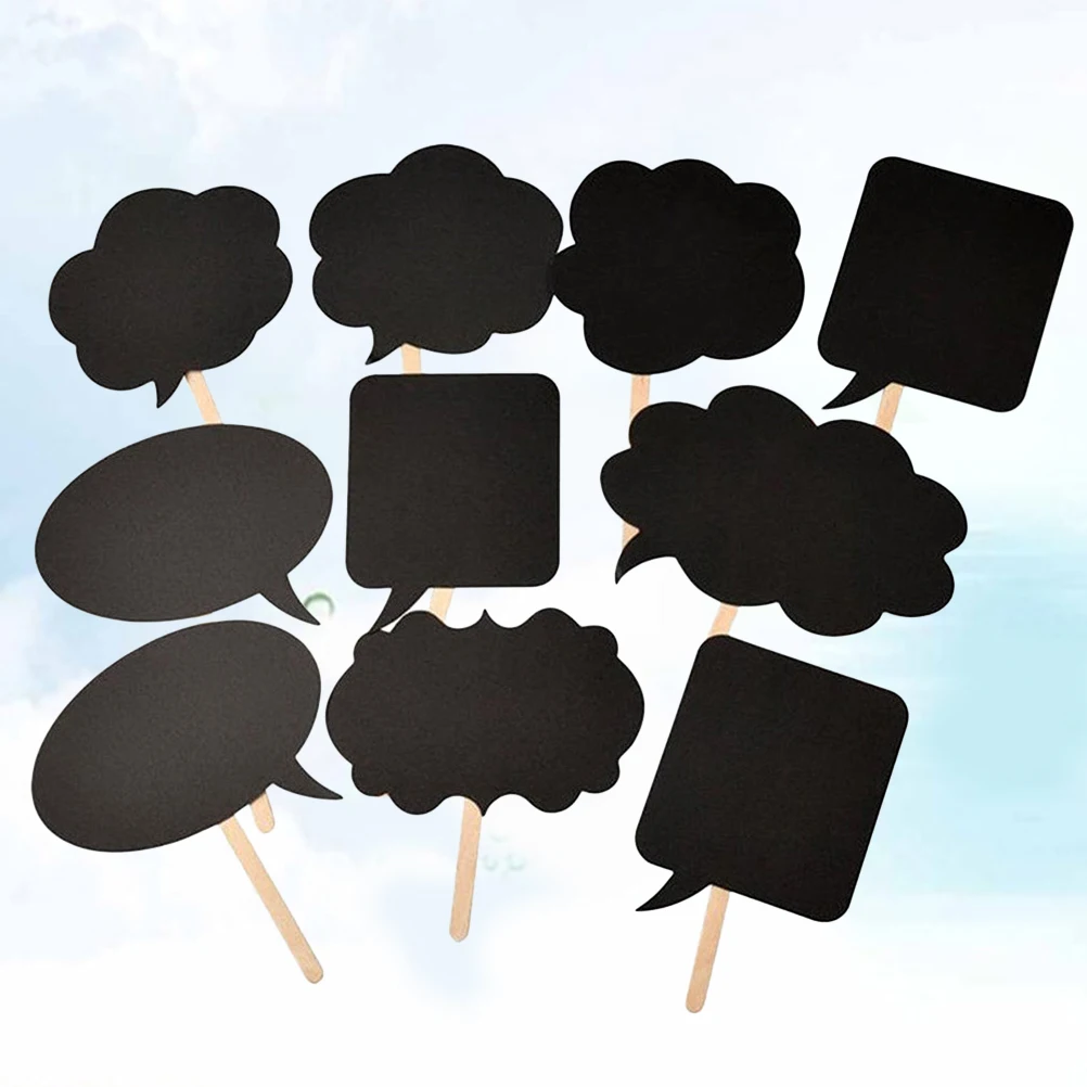 

Black Mini Chalkboard Party Props Photography Decoration Diy Accessories Birthday Wedding Event Handheld Photo Supplies