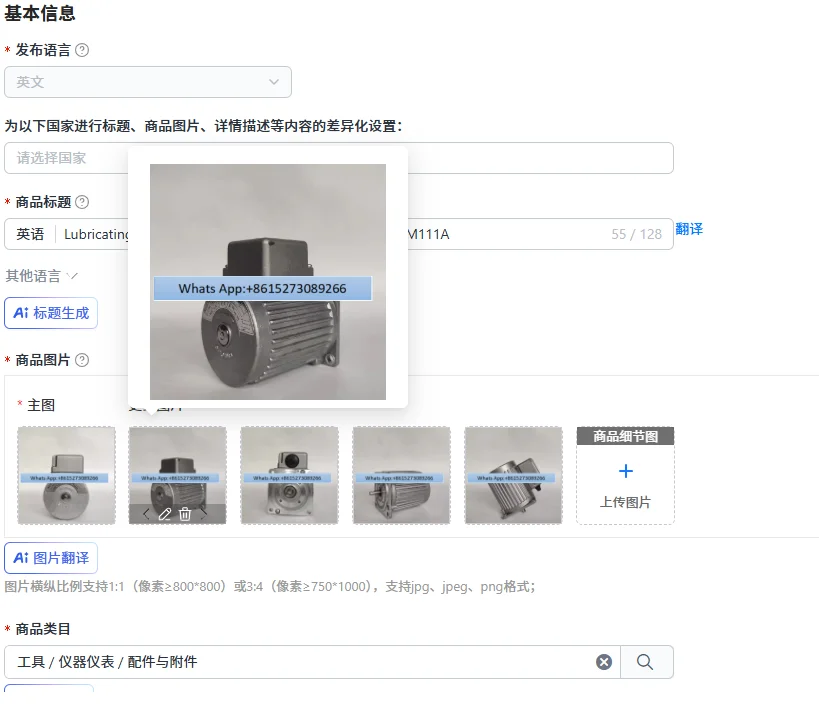 Lubricating Oil Pump M10001 Motor Motor 110v 220V M111A