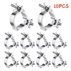 10Pcs/Lots Stage Lights Clamp Hanger Truss Bracket Stage Heavy Duty Hooks Theatre Lighting Kit 48-52mm 100kg Alumimun Alloy Hook