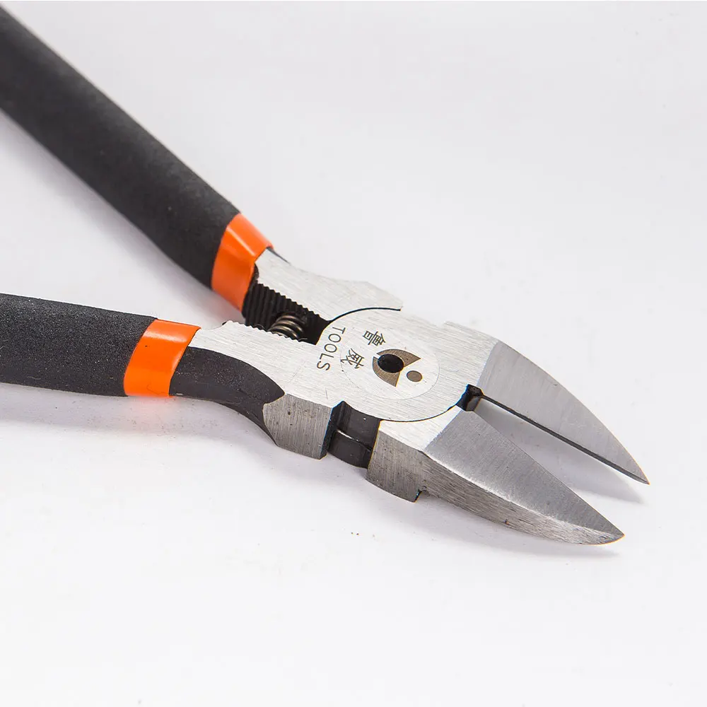 6-Inches Wire Cutters Heavy Duty Snips Flush Cut Side Cutters Pliers Metal Cutting Tool for Crafting Flowers Electrical