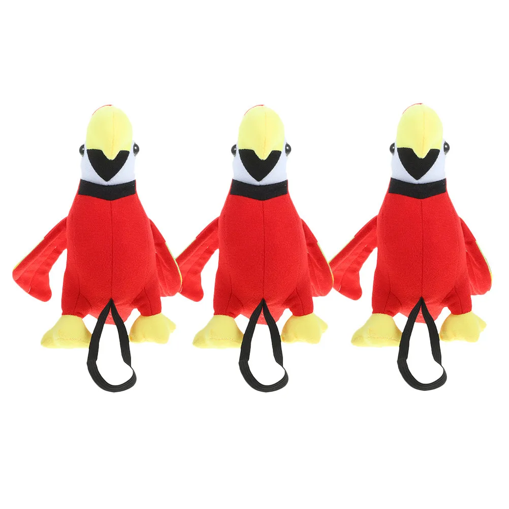 

3Pcs Parrot Shoulder Prop Pirate Themed Accessory Realistic Detail Comfortable Lightweight Easy Clean for Adults All Ages