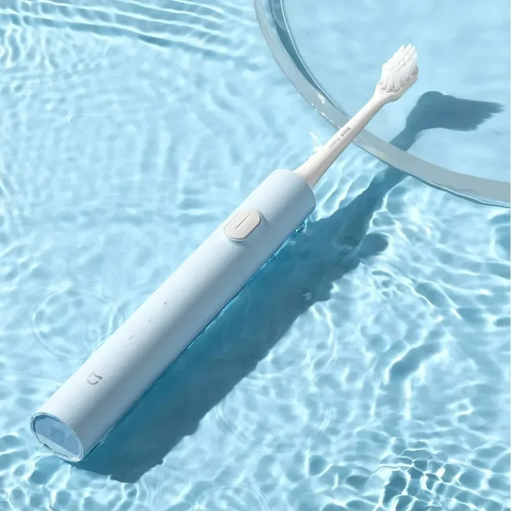 فرشاة أسنان كهربائية Sonic T200 من شاومى ميجيا ، مقاومة للماء ، قابلة لإعادة الشحن USB ، تبييض أسنان ، هزاز بالموجات فوق الصوتية ، IPX7
