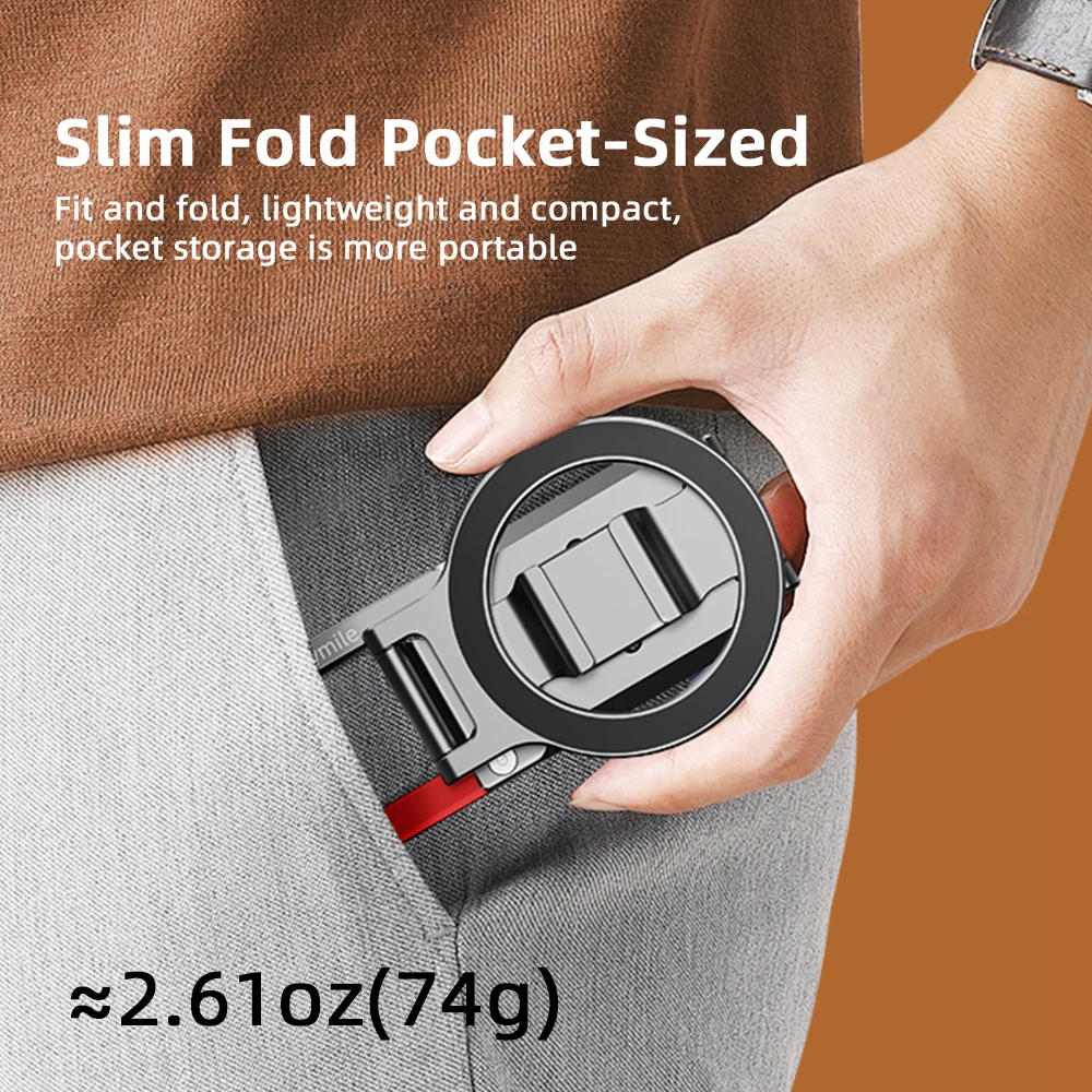 Flymile Magnetischer Handyhalter für iPhone 18 Pro Max 17 16 15 Karabiner-Halterung Tischständer Vlgo-Griff mit Magsafe – Detail 8
