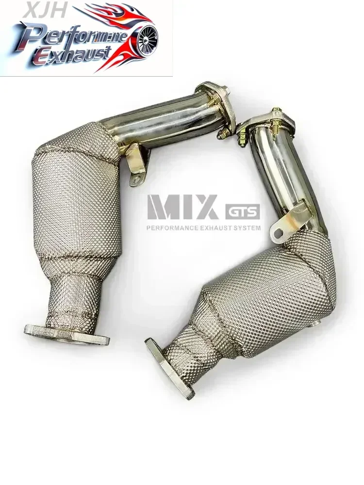 

High performance exhaust Downpipe for Mercedes Benz E43 Estate W213 3.0T regulating racing performance and power enhancement