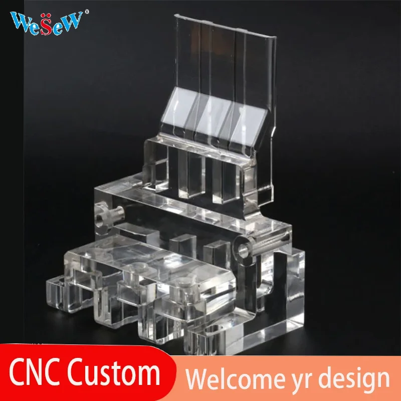 

WeSeW OEM пользовательские высокопрозрачные акриловые детали с ЧПУ для ПК, аксессуары для графических процессоров, лабораторное оборудование и декоративные приложения