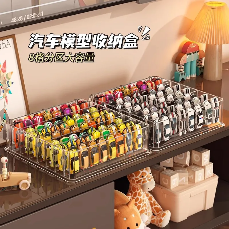 Hot Wheels Car Storage Box Transparent Multi-layer Sports Car Toy Model Organizing Storage Shelf Stationery Holder