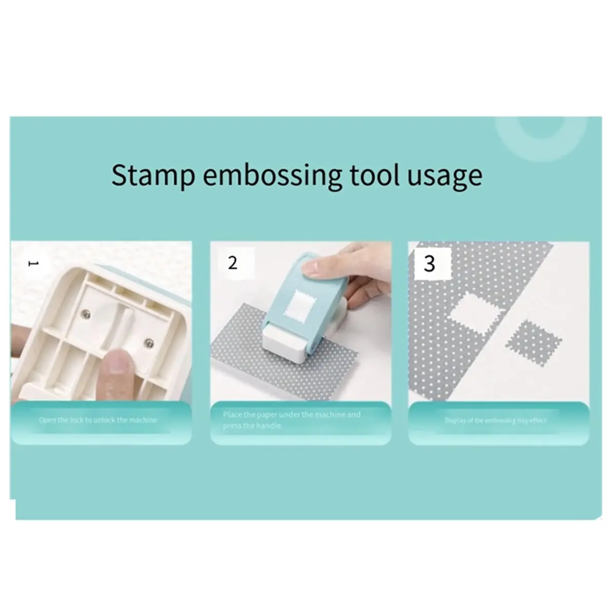 ABFW Postage Stamp Embossing Punch Punches Score Tools for Scrapbooking Journaling Paper Crafts DIY Card Making Punches