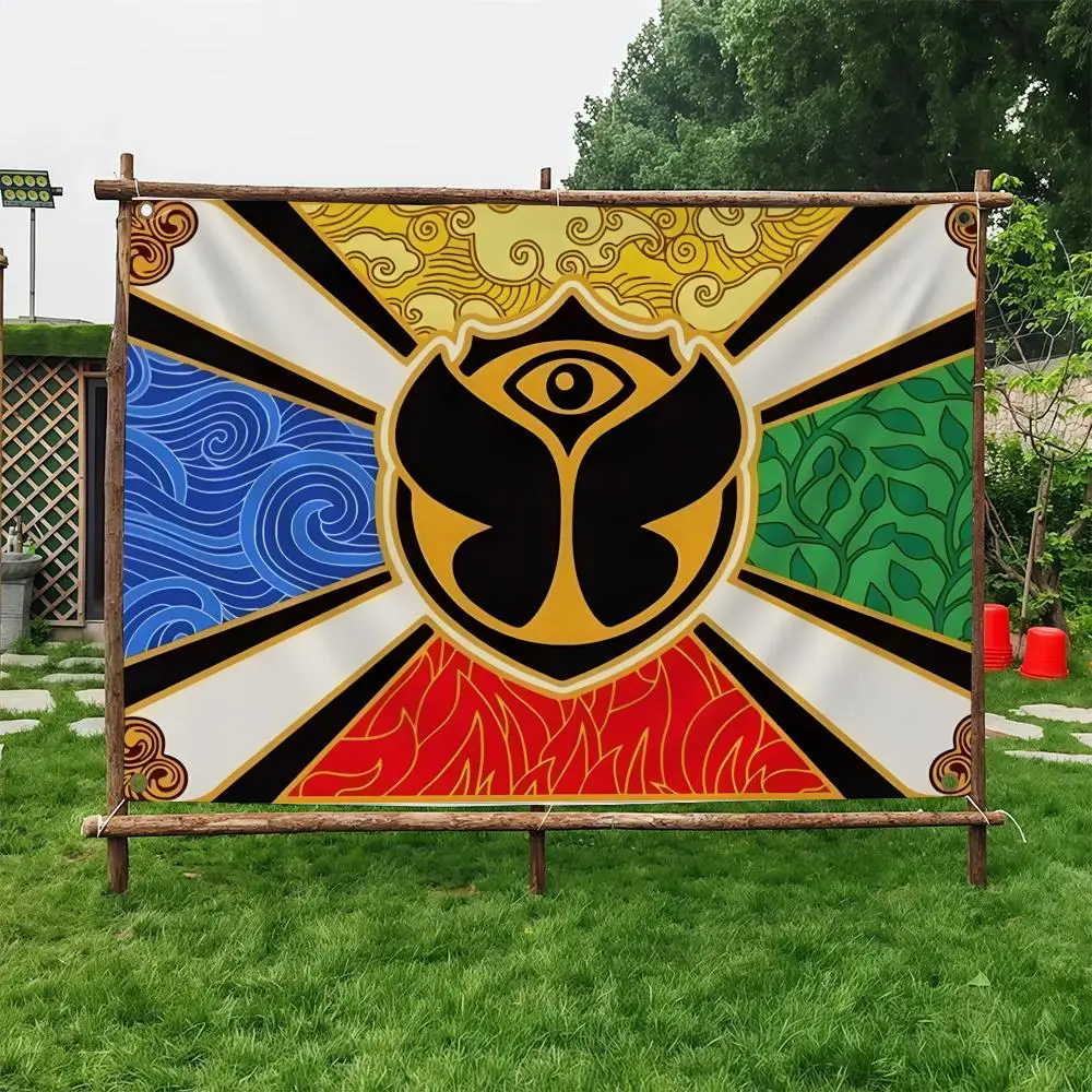 T-Tomorrowlands-S Flags Home Yard & Garden Decor Banner - Indoor Outdoor Wall Hanging Flag