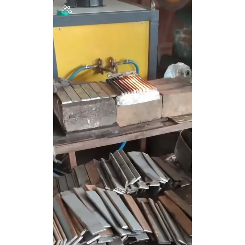Tungku Peleburan Listrik Frekuensi Menengah 100KW 1-10KHZ untuk Logam Baja Tahan Karat, Mesin Penempaan Induksi Batang