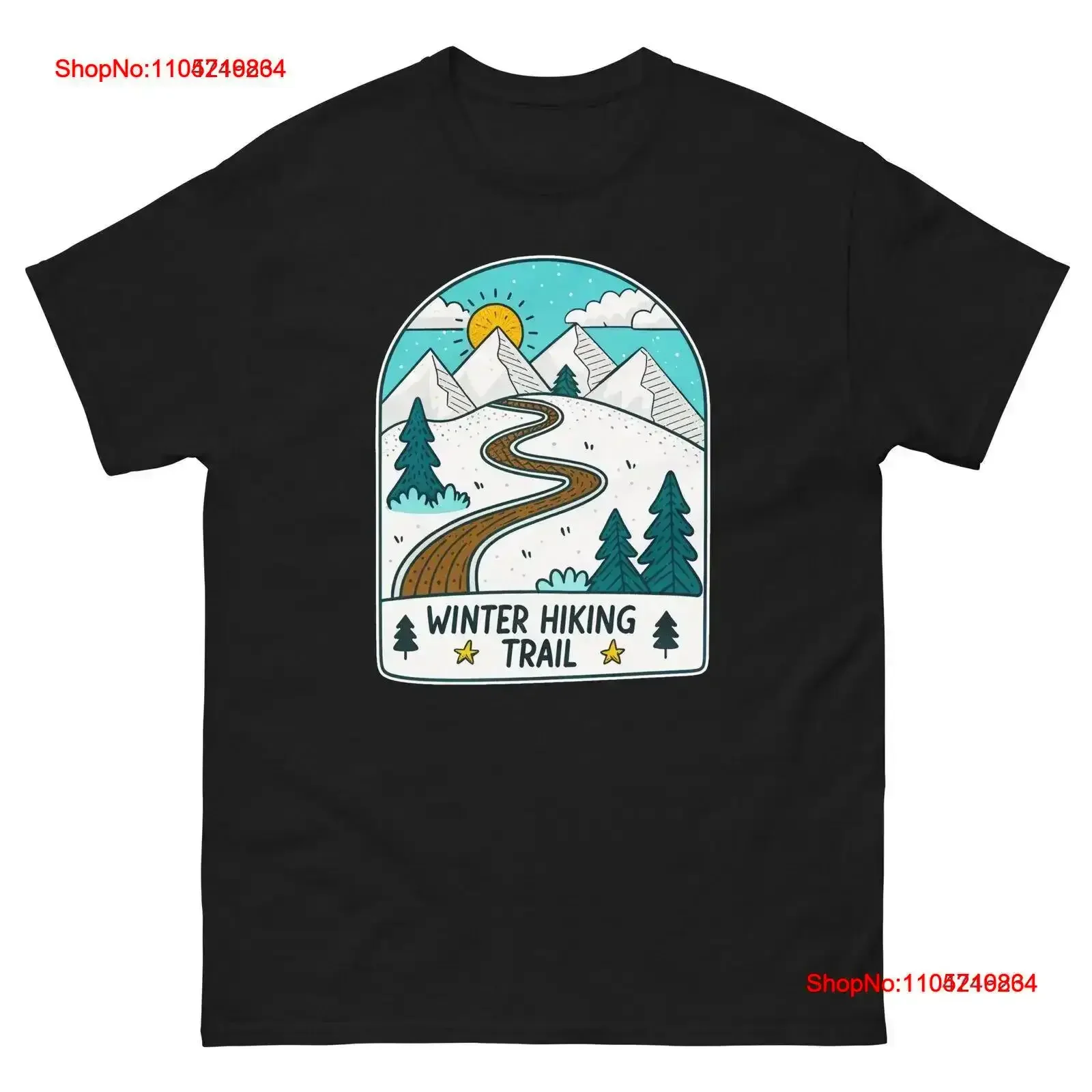 

Winter Hiking Trail Mountain Ski Resort Town T Shirt vintage Washed streetwear Stretched Comfortable Breathable Casual vintage