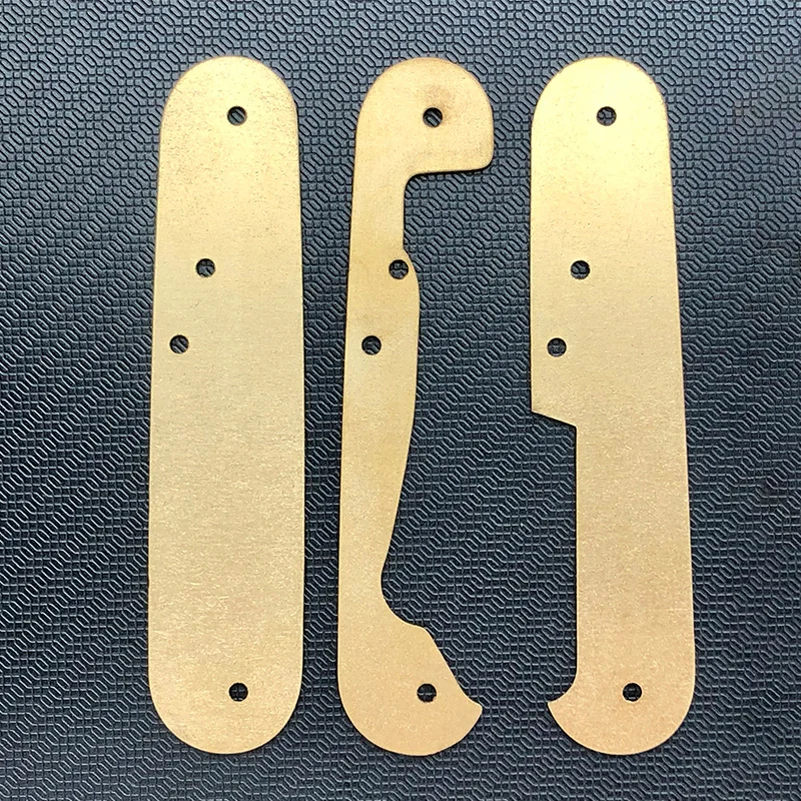 3 Types Brass Material 0.8MM Thickness Knife Liners Lining Spacer Board Partition Plate for 84MM VICTORINOX Swiss Army Knives