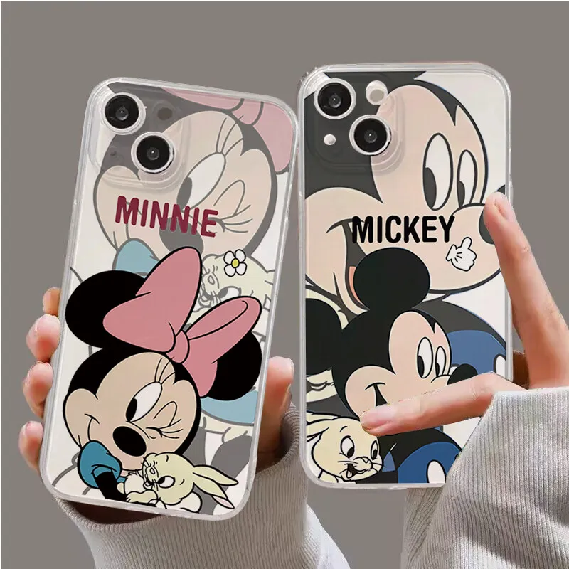 Case For Samsung Galalxy S25 S24 S23 S22 S20 S21 Plus Ultra S24 FE S25+ A55 A54 A35 5G Phone Casing Cute Mickey Minnie Mouse - náhled 5