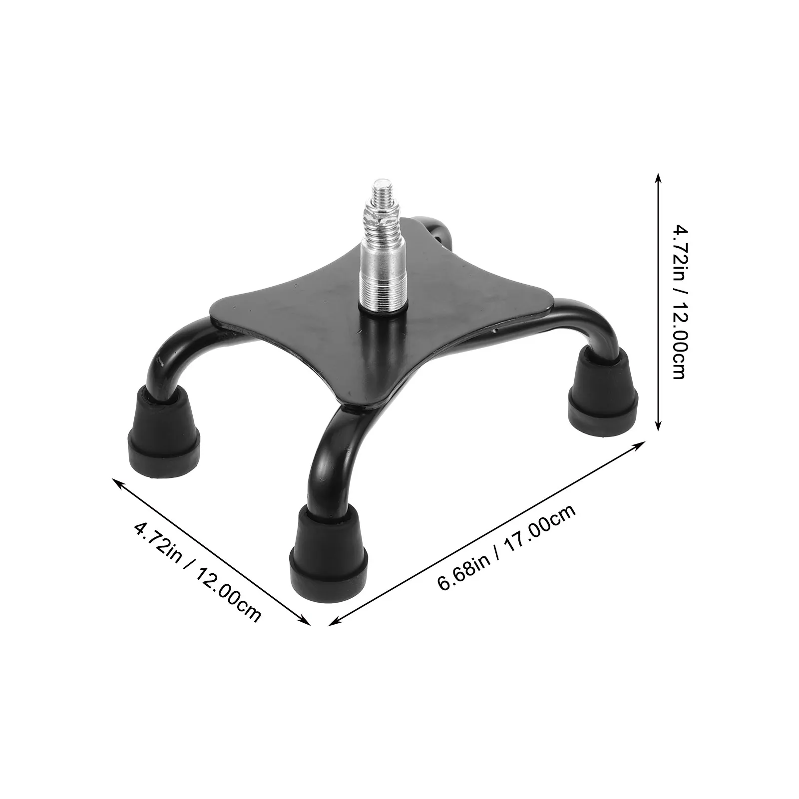 Quad Cane Tip Replacement 4 Leg Non Slip Rubber Base for Walking Canes Crutches Trekking Poles Hiking