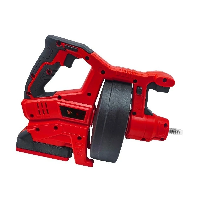 20V Cordless Rechargeable Battery Toilet Kitchen Plumbing Pipe Dredging Tool Sewer Dredge Machine