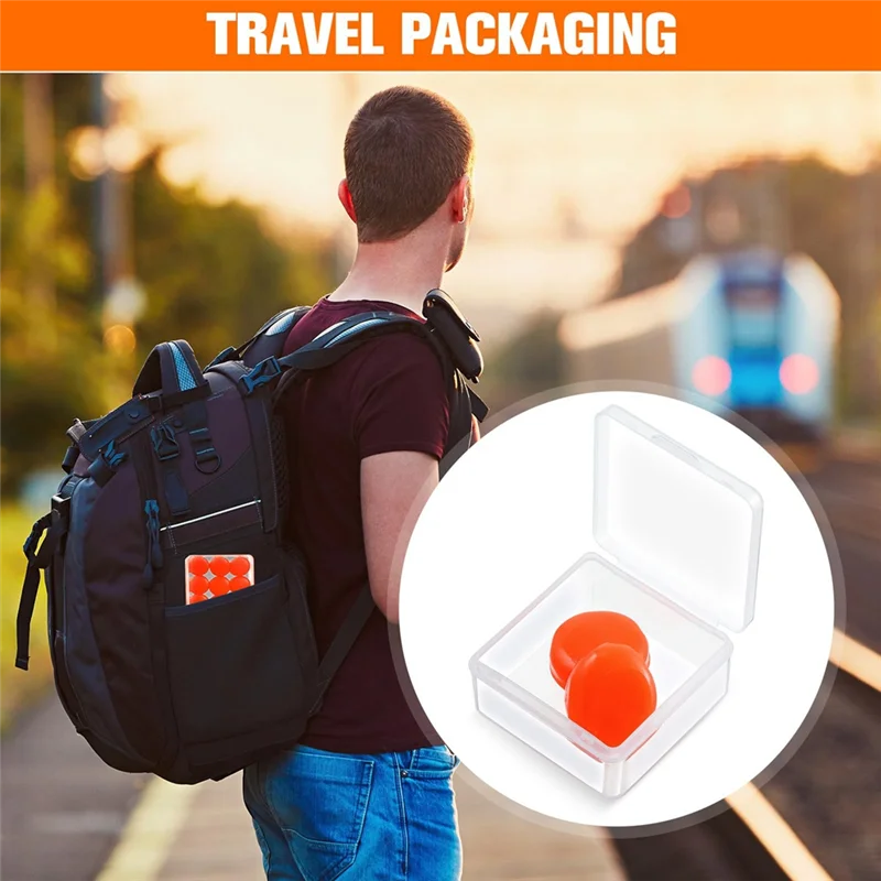 ABGN 21 pares de tampões para os ouvidos para dormir, tampões para os ouvidos de silicone moldáveis e reutilizáveis, tampões para os ouvidos com cancelamento de ruído macio