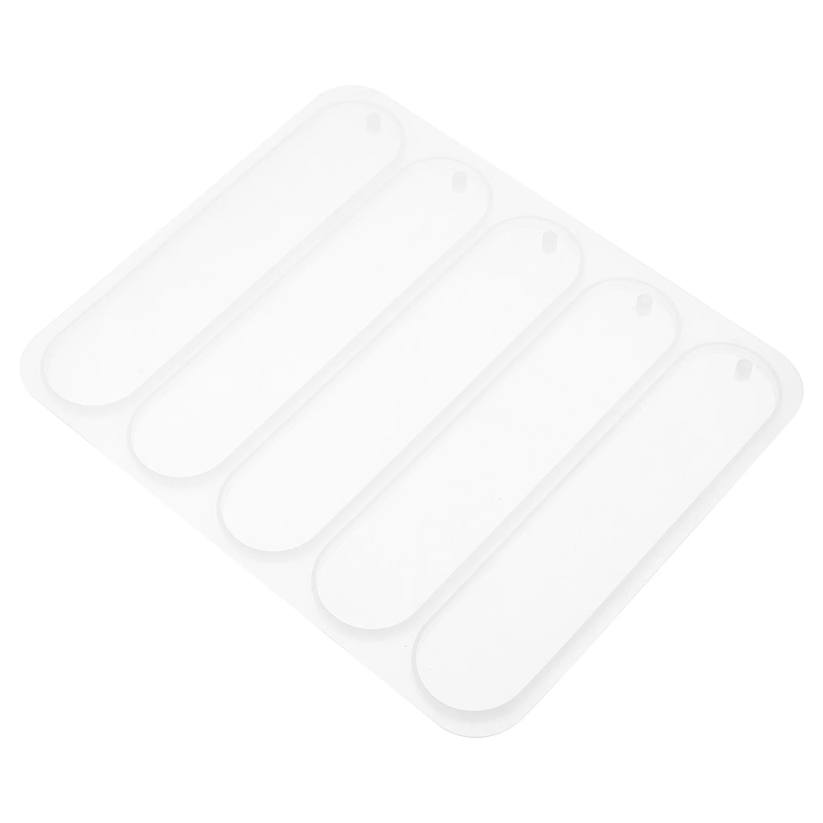 Epoxy Crystal Bookmark Mold Silicone Rectangle Molds for Resin Cake Blank Students Present White