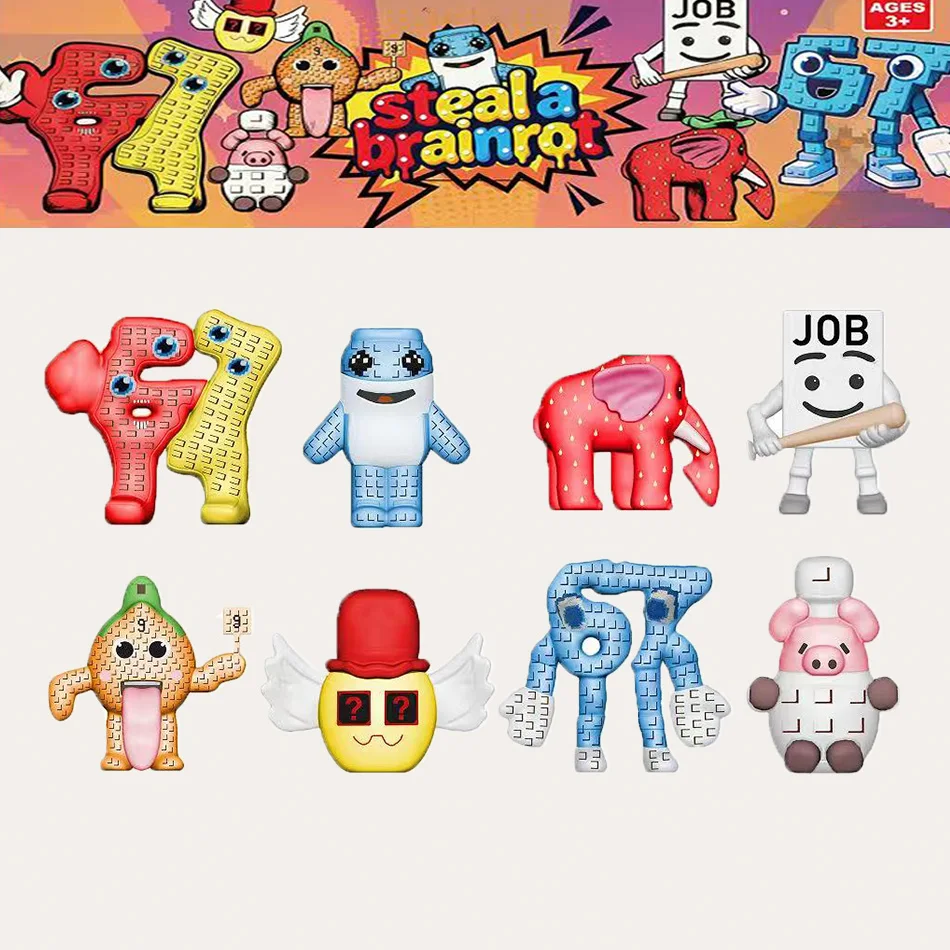 STEAL A BRAINROT Shark Figuras Muñeca Juguete Dibujos Animados Lindos Juguetes Película Animales Juguete Fans Juego Cumpleaños para Halloween Regalos para niños