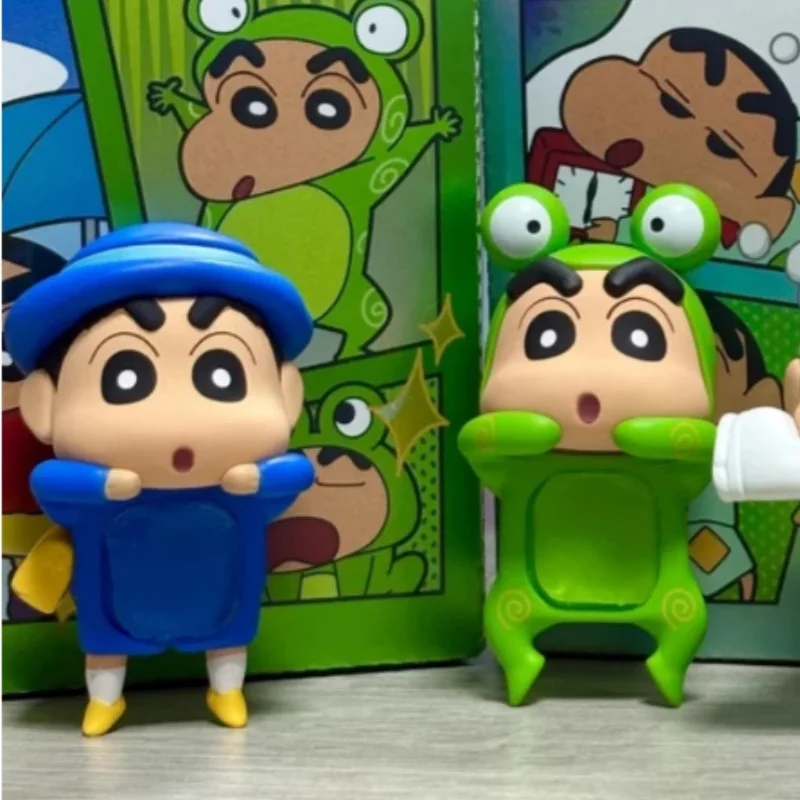 New Crayon Shin-Chan Blind Box Animation Figurine Hippers Mobile Phone Car Decoration Figurine Pendant Gift Anime Periphera Gift