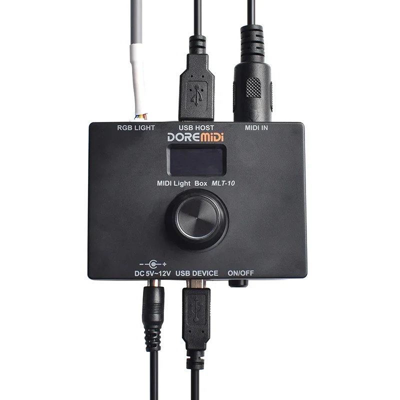 DOREMIDI MIDI Light Box (MLT-10) Is A Controller That Controls RGB Light Strips Through MIDI Messages