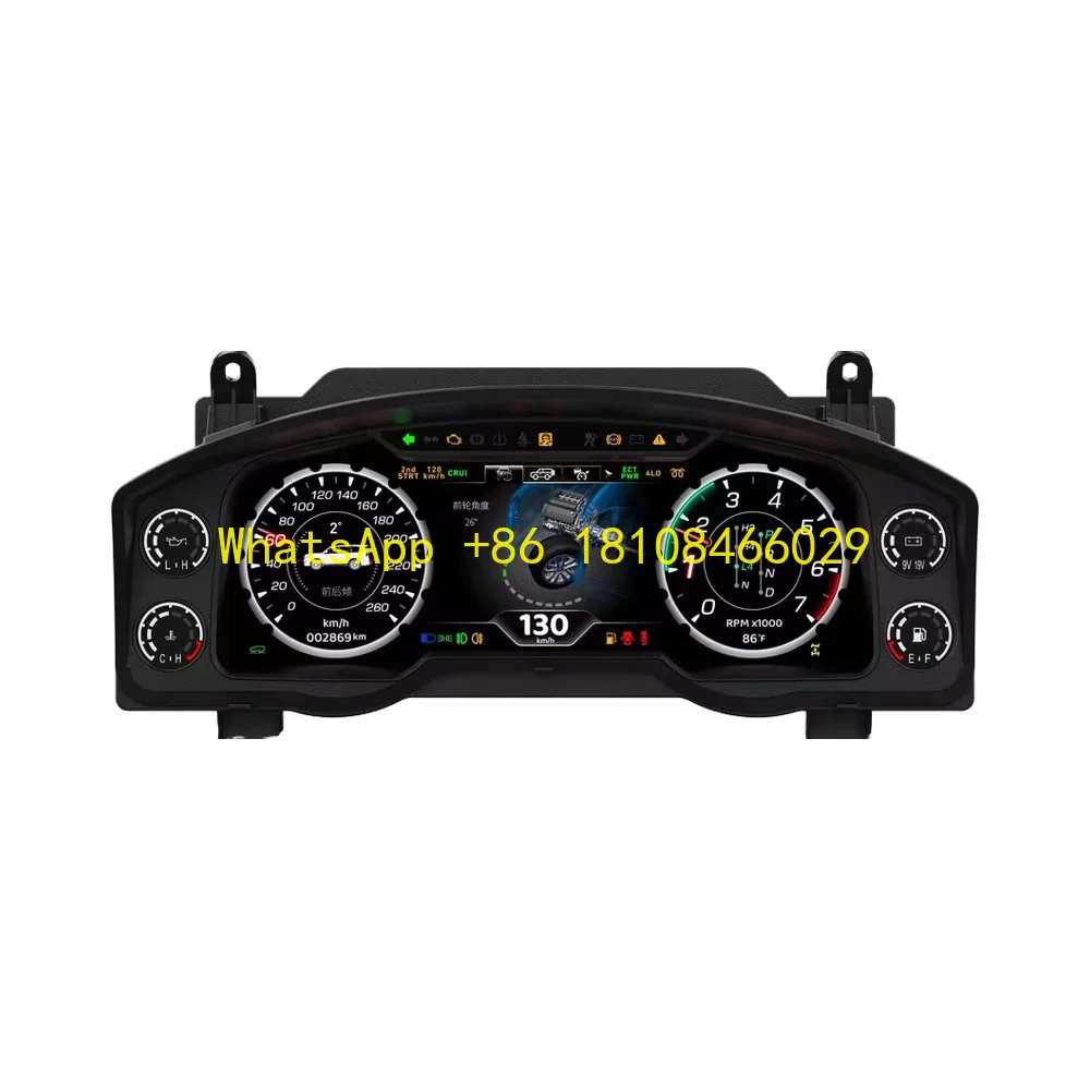 

WEIJUNPRO 12.3 Inch Digital Dashboard Instrument Cluster New Condition Speedometer Panel for Toyota Land Cruiser 2008-2015