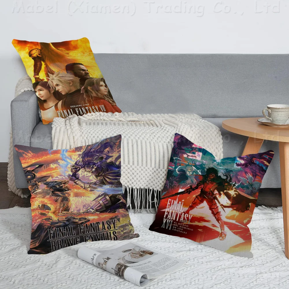 

FINAL FANTASY Pillow Gift Home Office Decoration Bedroom Sofa Car Cushion Cover Case 45x45