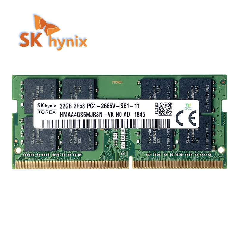 SK Hynix DDR4 32GB 3200MHz SODIMM RAM 2Rx8 PC4-3200AA 1.2V Laptop