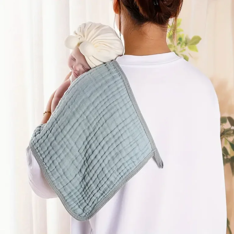 Детские муслиновые мочалки унисекс, набор тканей для стирки из 100% хлопка для лица и тела, удобные и мягкие для новорожденных, детей и девочек