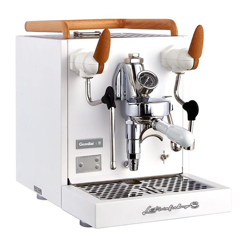 

Gemilai CRM3124F 9 Bar Vintage Expresso Coffee Maker Semi Automatic Commercial E61 Espresso Coffee Machine
